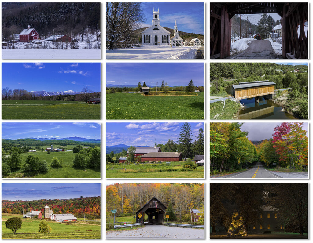 Scenic Vermont 2025 Calendar